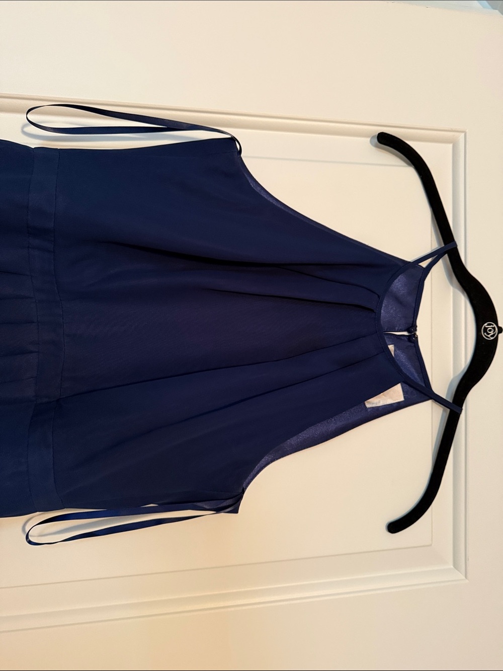 Weddington Way Navy Blue Halter Bridesmaid Dress - Picture 2 of 5
